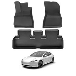Tesla Model 3 (2020-2025) 1st & 2nd row waterproof/Anti-slip car mats