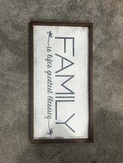 Home decor sign