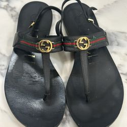 Gucci Women Sandals Size 39 Genuine 