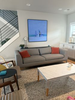 Restoration Hardware Italia Taper Arm 2 Cushion Sofa