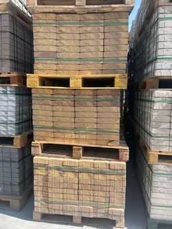 “Yellow pavers new in stock.”