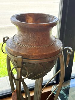 Wrought Iron Stand With Pot - 20% OFF OFFER!!!