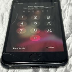 For Parts As-Is Apple iPhone 8 64GB Black A1863 Cracked Screen Broken Back