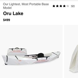 Oru Foldable Kayak with life vest and paddle Included