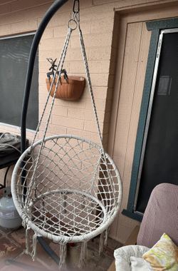 Macrame Swinging Chair Only (stand In Another Post)