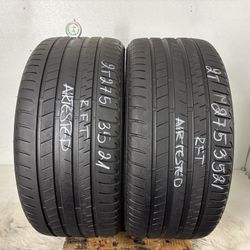2 Tires 275 35 21 Bridgestone Alenza 001 Run Flat No Repairs 