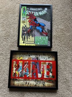 Spider-Man And Marvel Framed Wall Decor