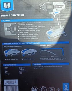 Hart 20V impact