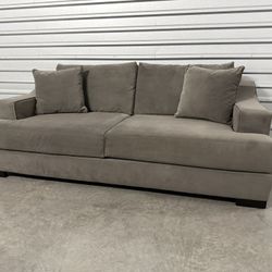 Gray Living Spaces Deep Sofa