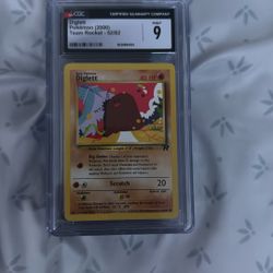 Diglett Team Rocket 2000 52/82 Mint 9