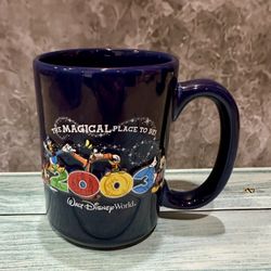 Walt Disney World 2003 Mug - The Magical Place To Be Mug, Disney coffee cup