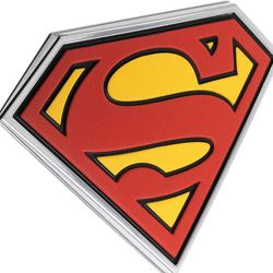 Superman 3D Car Badge (Classic Logo - Black, Red, Yellow and Chrome) NEW!