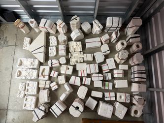 Large Lot Vintage Ceramic Slip Casting Plaster Molds – 60+ Pieces