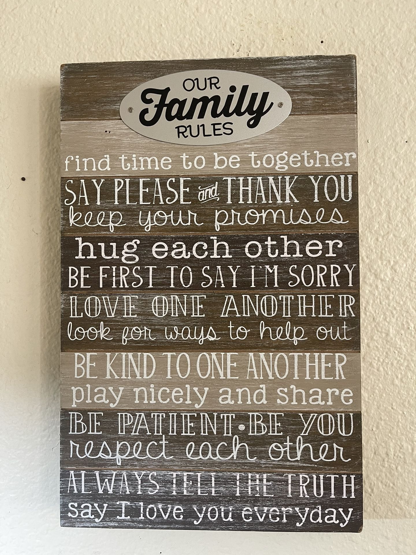 Family Rules Decor