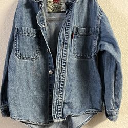 Little Kids Vintage Levis Jean Button Up Size 6