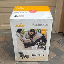 BRAND NEW Joie Nutmeg Travel System with Mint Infant Car Seat - Maple