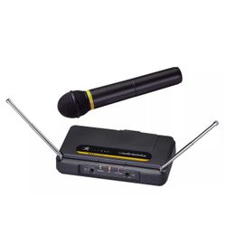 2 Audio Technica ATW602 A/B Handheld Microphone System UHF Freq Selectable