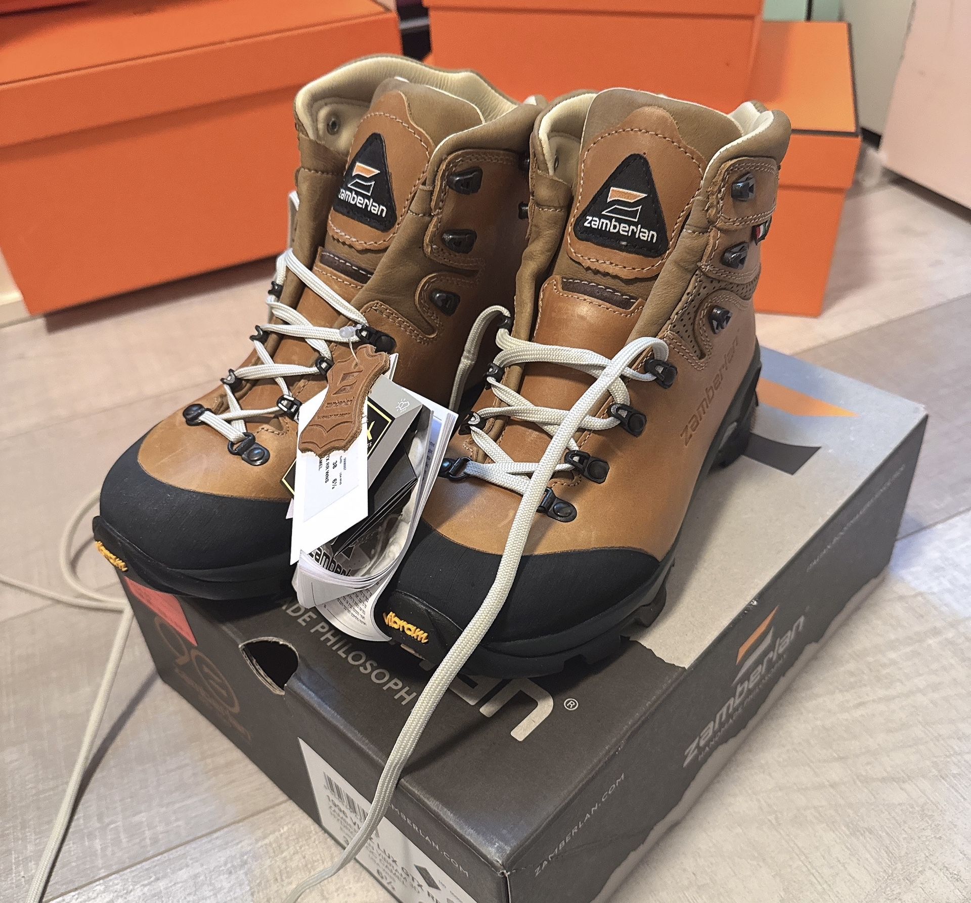 Zamberlan Women’s Tan Hiking Boots