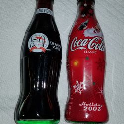2 Unopened Vintage Coke and Coca-Cola Bottles