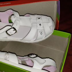 Stride rite summer white kids sandals size 11.5