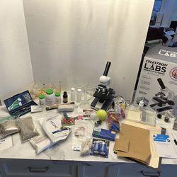Celestron Microscope CM1000C and Apologia Lab Kit Items/Tools