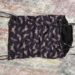Butterfly cinched tube top small