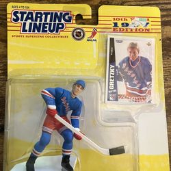 Kenner 1997 Wayne Gretzky NHL New York Rangers Starting Lineup Figure Nib