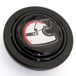 Mario Andretti Helmet Horn Button (Momo Sparco OMP NRG Steering Wheel) Porsche 911 912 930 RS BMW 2002