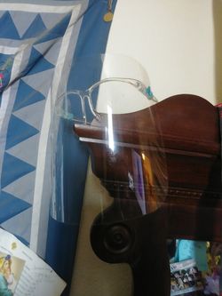 Clear mask with glasses