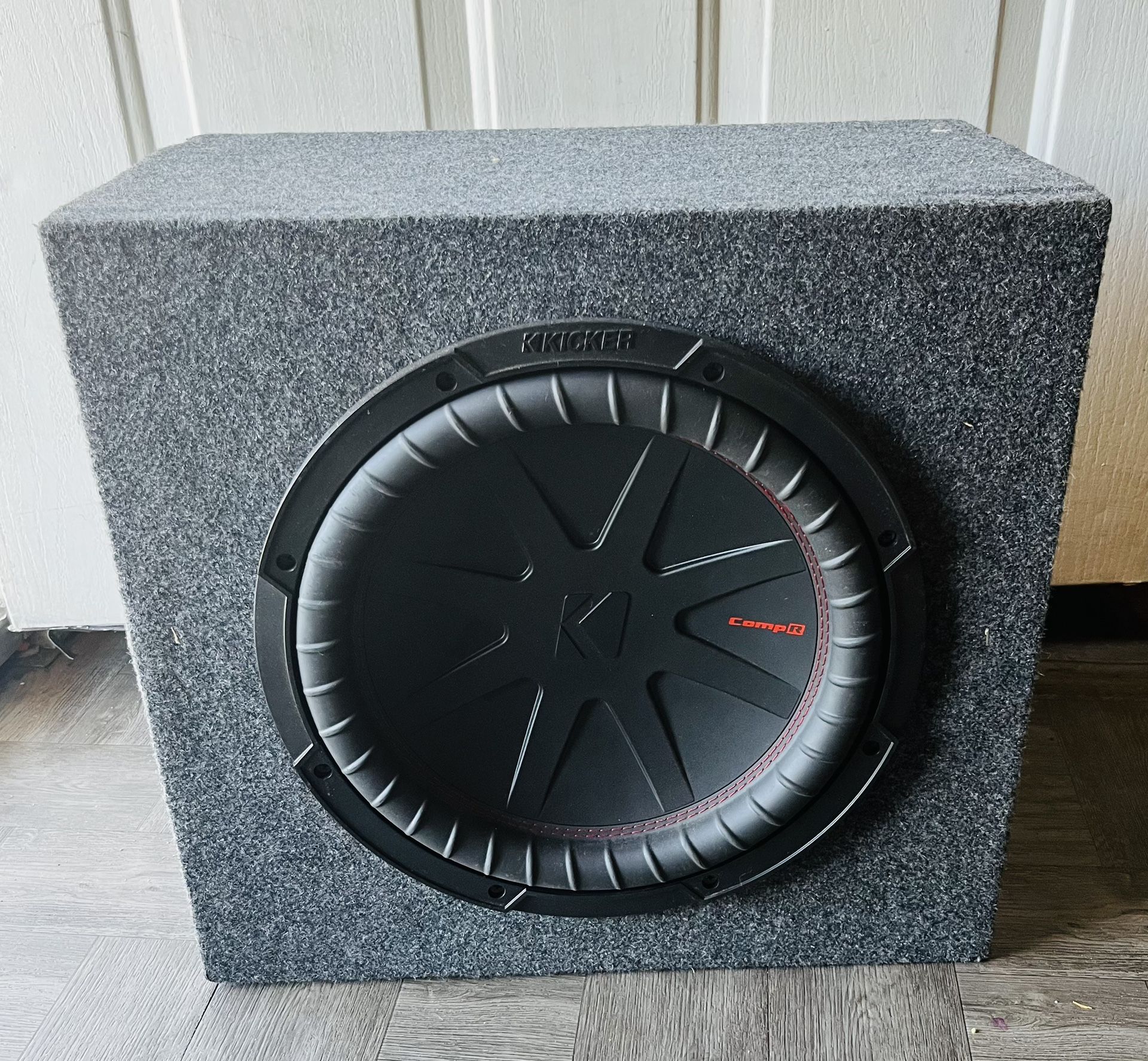 Kicker 12” Comp R Subwoofer Enclosed Box