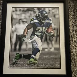 Seahawks Marshawn Lynch Framed Photo