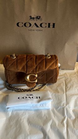 Coach tabby small boy in brown suede for 250 firm READ DESCRIPTION
