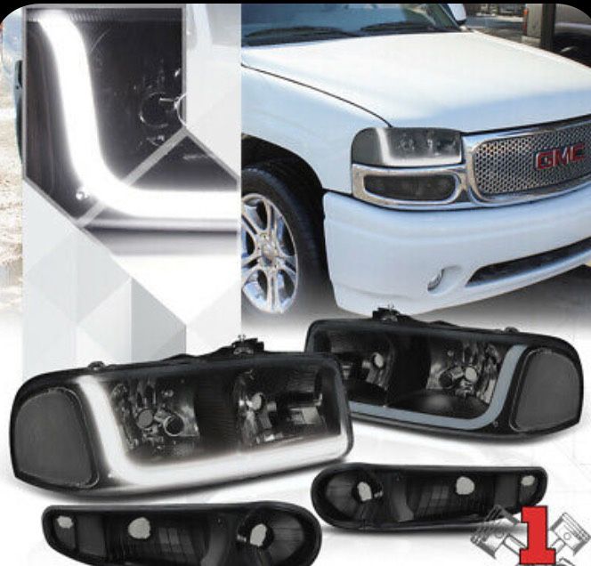 GMC Yukon Denali 00-06 New Smoke Headlights