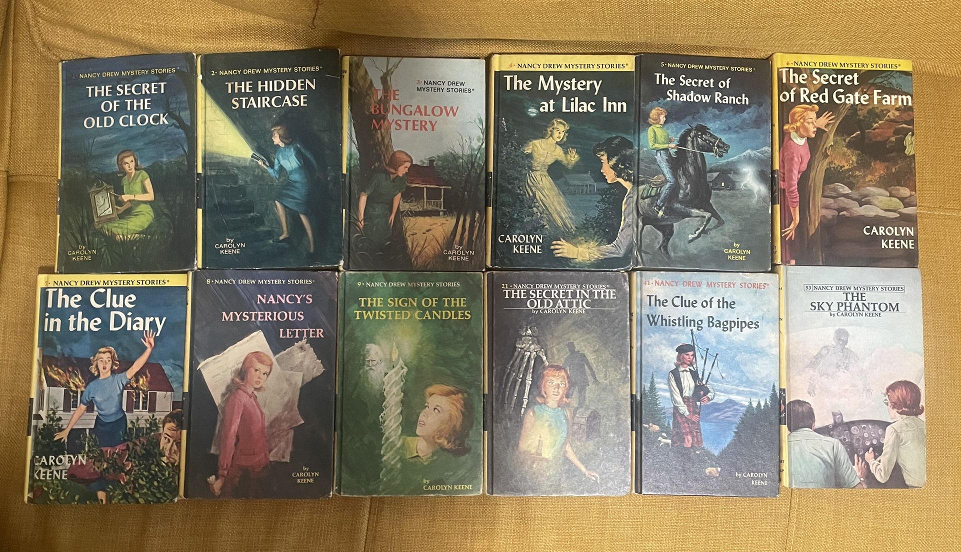 Vintage Nancy Drew Mystery Collection – 12 Hardcover Books