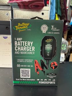 Battery Tender Junior 12V 800mA Battery Charger and Maintainer for Lead Acid and Lithium Batteries