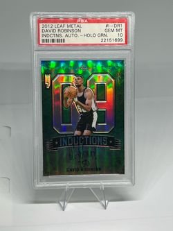 PSA 10 🔥DAVID ROBINSON 2012 LEAF METAL INDUCTIONS AUTOGRAPH — 01/10 🔥