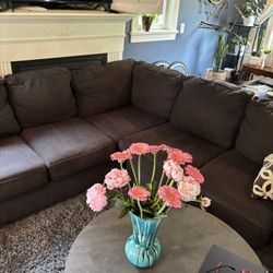Dark Grey Sectional Couch 