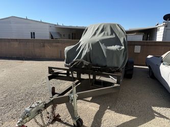 16ft double axle trailer with winch