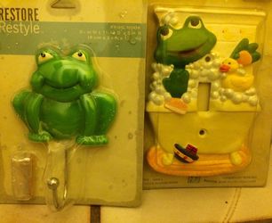 Light switch cover & towel hook