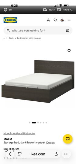Queen storage bed