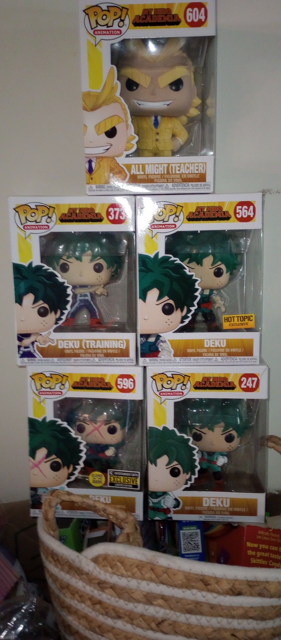 5 Pk My Hero Academia Funko Pop Dolls (New In Box)