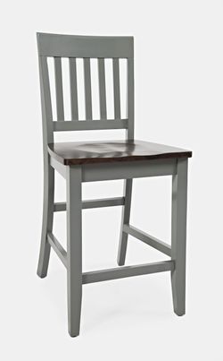Decatur Lane Grey/Autumn Brown Stool (Set of 2)