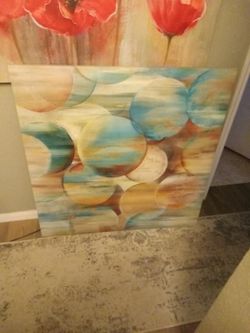 Large 39 X 39 Inch Canvas Artwork Only $10