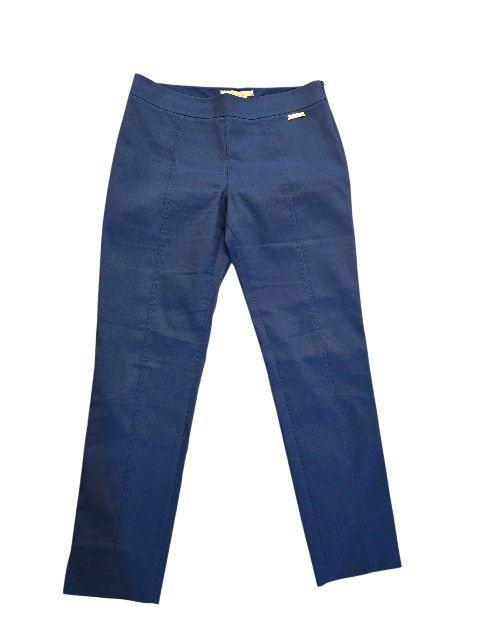 Tory Burch Designer Navy Blue Ankle Dress Pants Trousers Side Zip Size 4
