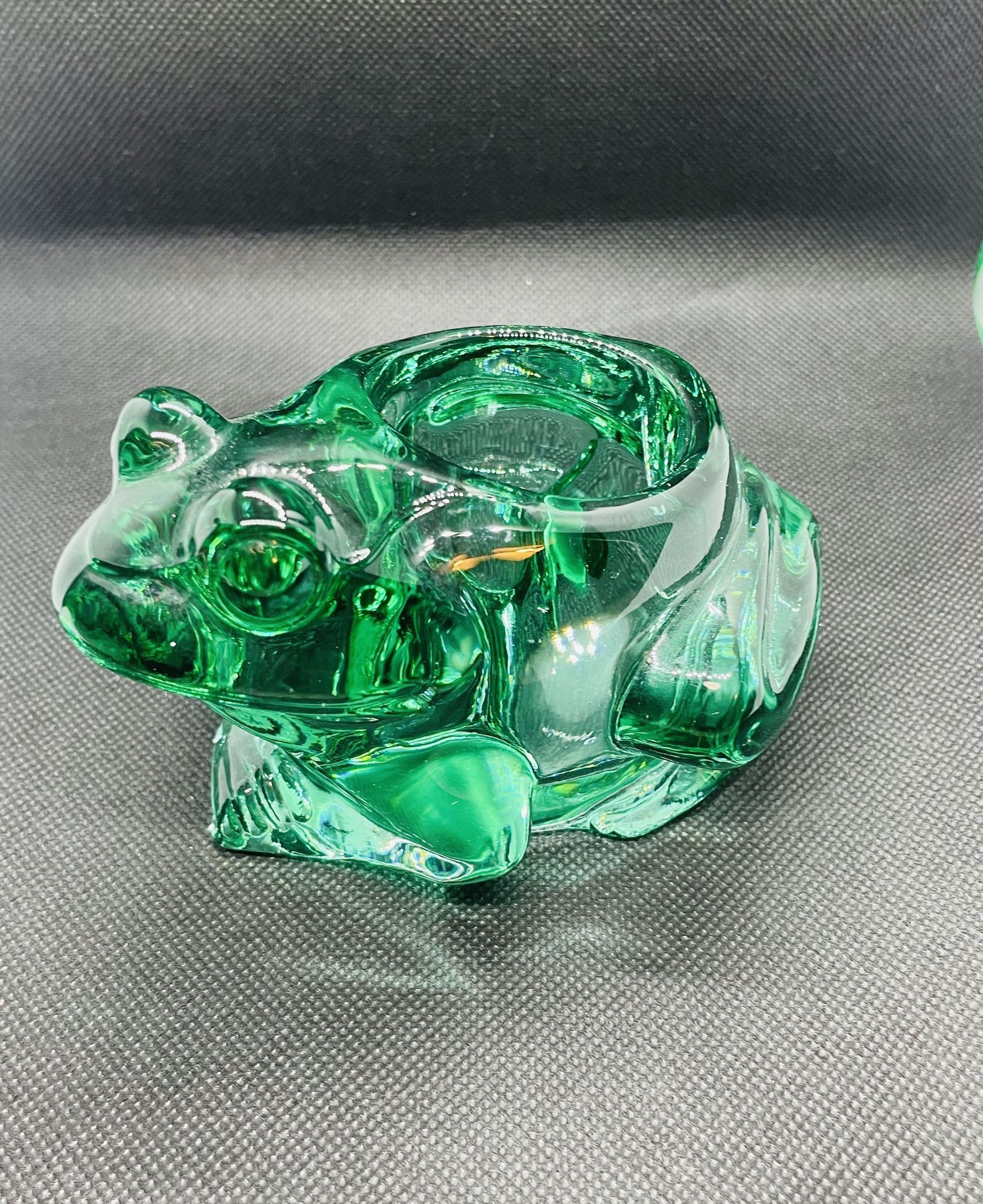 Vintage Indiana Glass Frog Votive Holder