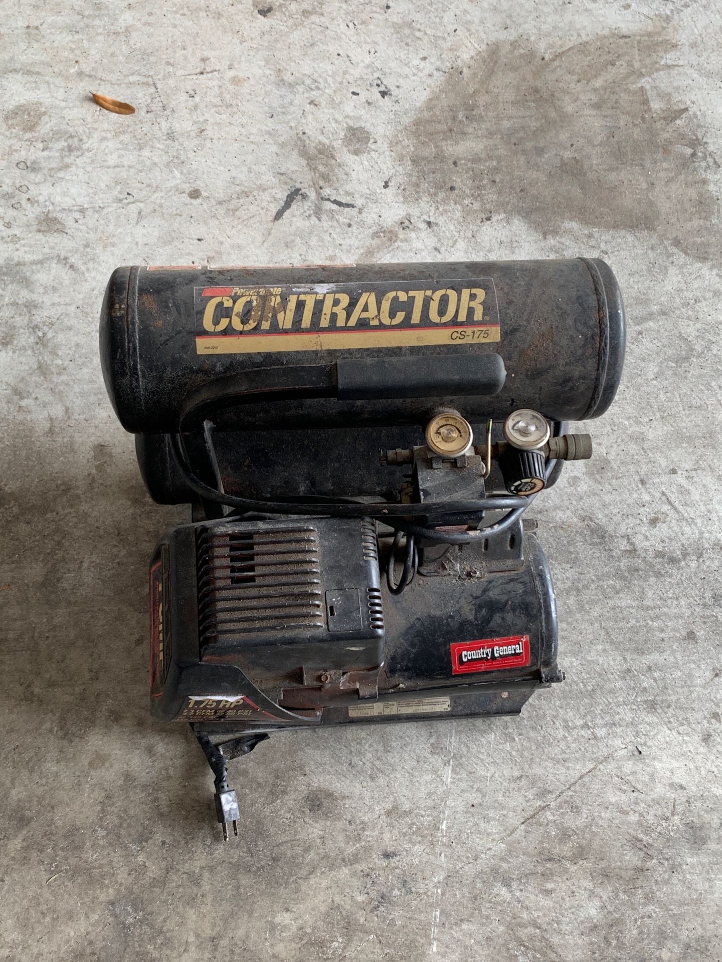 Coleman Powermate Contractor CS-175 Air Compressor