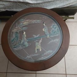 Pair Of Mid Century Modern Octogonal Side Table Japanese