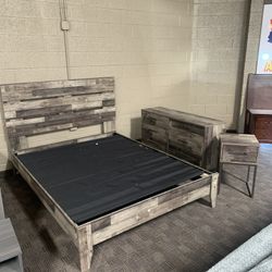 Brown And Grey Queen Bedroom Set 