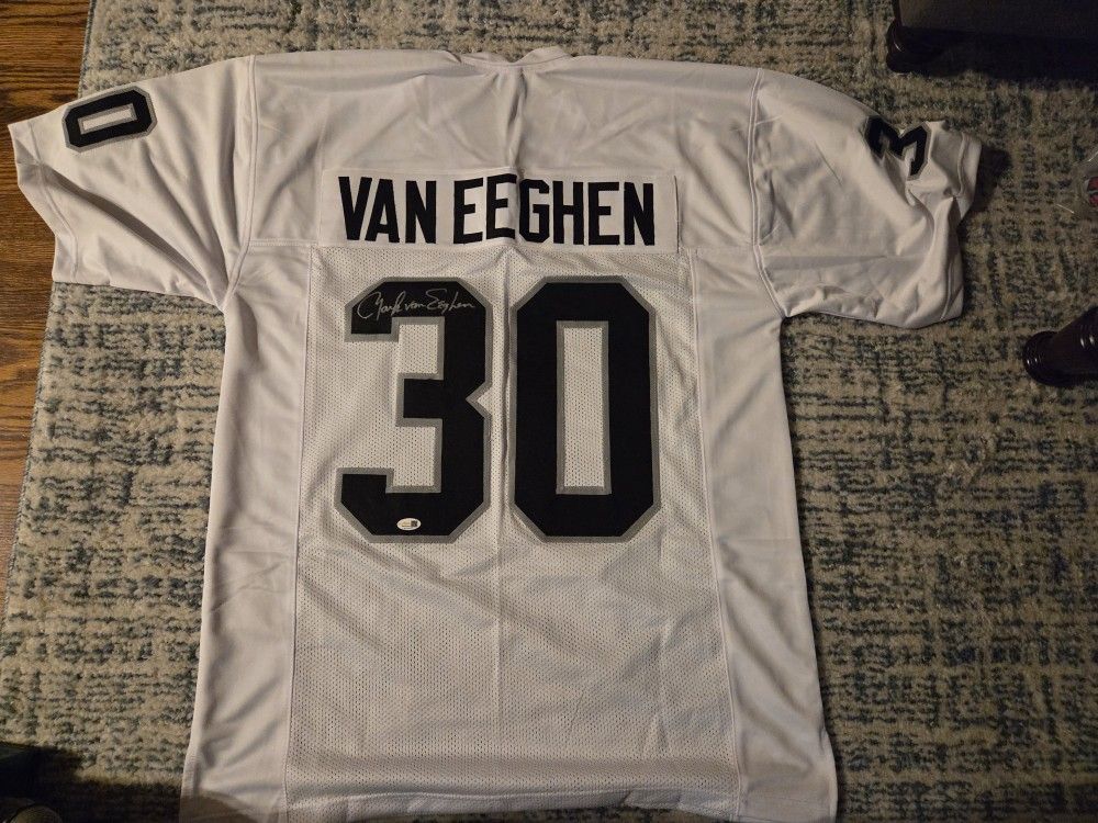 Mark Van Eeghan Oakland Raiders Autographed