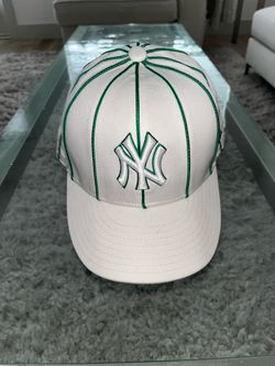 New York Yankees Green White New Era 7 1/2 Pin Stipe